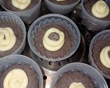 Foto langkah ke 5 dari resep Bolu Ketan Hitam Keju Lumer.