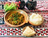 A picture of step 4 of Keema muttar.