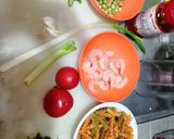 Foto del paso 1 de la receta: Fusilli primavera con camarones