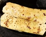 A picture of step 7 of Peri Peri Mayo Vegetable Wrap.