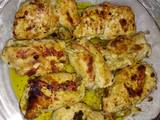 Chicken pesto rolls up