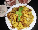 A picture of step 11 of Chicken biriyani.