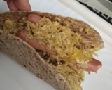 Foto del paso 4 de la receta: Fajitas con arroz basmati, huevo y salchichas