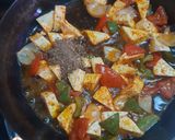 A picture of step 5 of Kadai Paneer Masala.