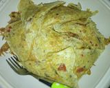 A picture of step 2 of Toasted Irish and egg.