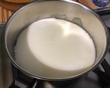 Une image de l'étape 5 de Flan pâtissier à la compote de prunes et pêches.