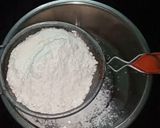 A picture of step 1 of Eggless Chocolate Cake.