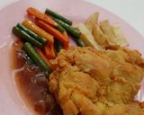 Foto langkah ke 5 dari resep 28. Chicken katsu with sauce balckpapper.