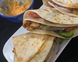 A picture of step 6 of Chicken fajita tortilla wrap (viral).