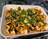 Une image de l'étape 12 de Aubergines, carottes et tomate au four.