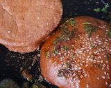 A picture of step 5 of Tawa Veg Tikki Burger.