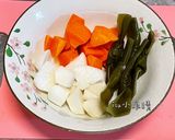 魩魚XO醬紅白蘿蔔湯 電鍋料理的食譜步驟1照片