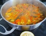 Foto del paso 5 de la receta: Arroz con pollo, mini-albóndigas y alcachofas