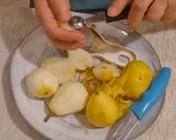 عکس مرحله 1 از دستور شیرینی گلابی با خمیر هزارلا