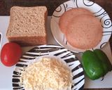 A picture of step 1 of Brown bread vegan sandwich 😋.