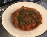 Une image de l'étape 12 de Oignons de roscoff aux tomates,poivron vert,épices et origan.