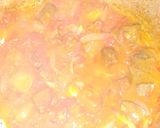 A picture of step 7 of Danwake with hot liver sauce.