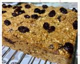Foto langkah ke 4 dari resep Banana Raisin Oatmeal Cake (Full Oatmeal, No Mixer, No Oil, No Margarine).