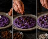 Foto del passaggio 1 della ricetta Tonno scottato con spuma di patate viola, barbabietola e amarena