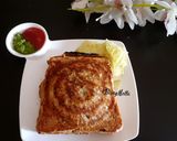 A picture of step 4 of Sago-Cheese Toast Sandwich.