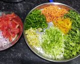 A picture of step 2 of Veg Thukpa soup with noodles.