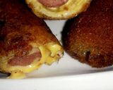 A picture of step 6 of Chicken Franks Bread Roll😋👌.