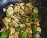 A picture of step 2 of Paneer masala puff in pan.