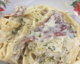 Foto langkah ke 5 dari resep Fettuccini Carbonara.