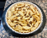 Foto del paso 6 de la receta: Pastel con nueces, pasas, manzanas y cabello de ángel