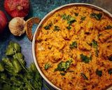 A picture of step 6 of Creamy Matar Mushroom.