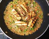 A picture of step 8 of Quinoa Rice with grilled Cottage Cheese.