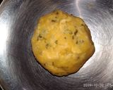 A picture of step 2 of Orissa Kasuri methi khaajaa pheni.