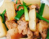 Hình bước làm 3 của món Thịt kho củ cải trắng