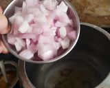A picture of step 2 of Louki Chana Dal.
