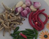 Foto langkah ke 1 dari resep Tumis santan pepaya muda.