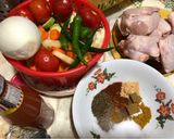 Foto langkah ke 1 dari resep Roasted chiken with vegetable/ayam panggang dengan sayuran.