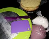 Foto langkah ke 8 dari resep Lime cake with blueberry custard filling.