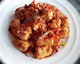 A picture of step 4 of Peppered awara/tofu.