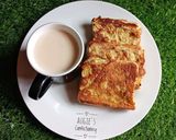 A picture of step 7 of Pan toast bread with clove infused milk.