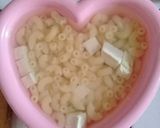 Foto langkah ke 2 dari resep Sup Macarroni Telur Tahu (Mpasi 1th+).