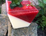 Pas rețetă Panna cotta cu căpșuni! 3 fotografie