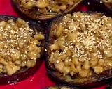 A picture of step 12 of Nasu No Misoyaki (Eggplant with chicken and miso sauce).