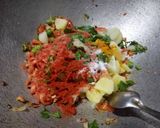 A picture of step 3 of Rice Masala dosa.