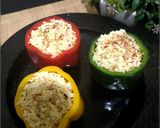 A picture of step 5 of Cheesy Keema Stuffed Capsicum.