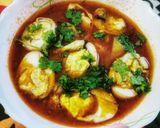 A picture of step 11 of Aloo anda gravy.