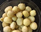 A picture of step 1 of Fire Balls (Baby potatoes fry).
