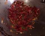 A picture of step 3 of Veg Manchurian.