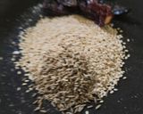 A picture of step 1 of Sesame Rice.