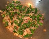 A picture of step 5 of Cabbage Manchurian.