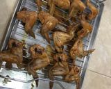 A picture of step 5 of Crispy BBQ Chicken Wings #keto idea.